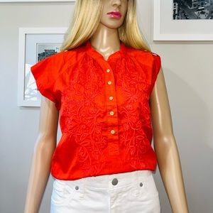 Banana Republic Embroidered Top